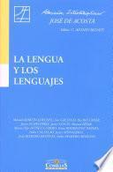 Libro La lengua y los lenguajes
