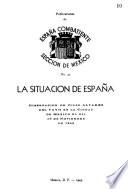 Libro La situación de España