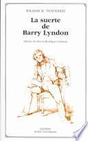 Libro La suerte de Barry Lyndon