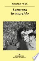 Libro Lamento lo ocurrido