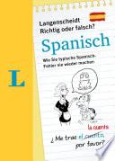 Libro Langenscheidt Richtig oder Falsch? Spanisch