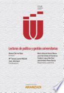 Libro Lecturas de Política y Gestión Universitarias