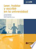 Libro Leer, hablar y escribir en la universidad