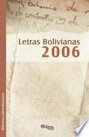 Libro Letras Bolivianas 2006