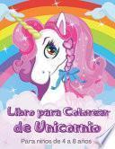 Libro Libro para Colorear de Unicornio Para niños de 4 a 8 años