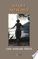 Libro Lo que no se dice