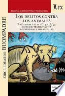 Libro Los delitos contra los animales