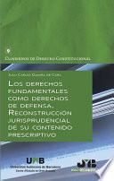 Libro Los derechos fundamentales como derechos de defensa