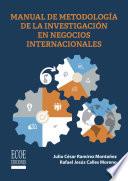 Libro Manual de metodología de la investigación en negocios internacionales
