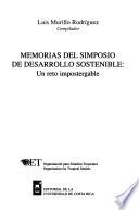 Libro Memorias del Simposio de Desarrollo Sostenible