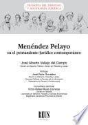 Libro Menéndez Pelayo en el pensamiento jurídico contemporáneo