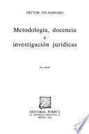 Libro Metodología, docencia e investigación jurídicas