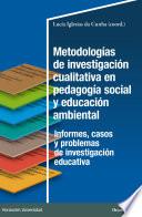 Libro Metodologías de investigación cualitativa en pedagogía social
