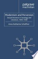 Libro Modernism and Perversion