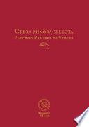 Libro OPERA MINORA SELECTA