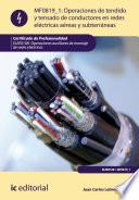Libro Operaciones de tendido y tensado de conductores en redes eléctricas aéreas y subterráneas. ELEE0108
