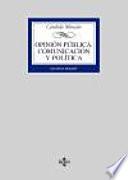 Libro Opinión pública, comunicación y política