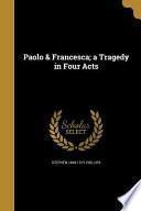 Libro PAOLO & FRANCESCA A TRAGEDY IN