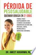 Libro Pérdida de peso saludable, Quemar grasa en 21 días