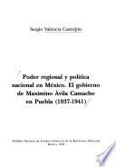 Libro Poder regional y política nacional en México
