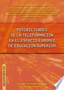 Libro Posibilidades de la teleformación en el espacio europeo de educación superior