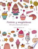 Libro Postres y magdalenas libro para colorear para adultos 2