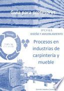 Libro Procesos en industrias de carpintería y mueble (Guía para profesores)