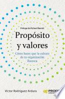 Libro Propósito y valores