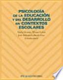 Libro Psicología de la educación y del desarrollo en contextos escolares