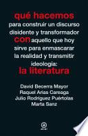 Libro Qué hacemos con la literatura