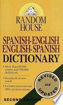 Libro Random House Spanish-English English-Spanish Dictionary