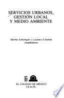 Libro Servicios urbanos, gestión local y medio ambiente