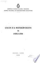 Libro Situación de la investigación educativa en América Latina