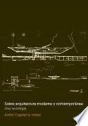 Libro Sobre arquitectura moderna y contemporánea