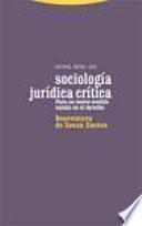 Libro Sociología jurídica crítica