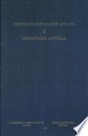 Libro Studia Paulo Naster Oblata: Orientalia antiqua