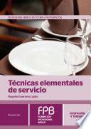 Libro Técnicas elementales de servicio