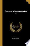 Libro Tesoro de la lengua española ...