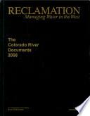 Libro The Colorado River Documents, 2008