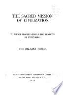 Libro The Sacred Mission of Civilization