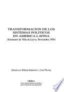 Libro Transformación de los sistemas políticos en América Latina