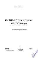 Libro Un tiempo que no pasa