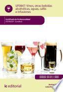 Libro Vinos, otras bebidas alcohólicas, aguas, cafés e infusiones. HOTR0209