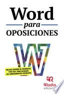 Libro Word para oposiciones